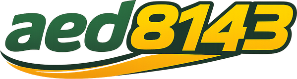 aed 8143 logo for homepage navigation